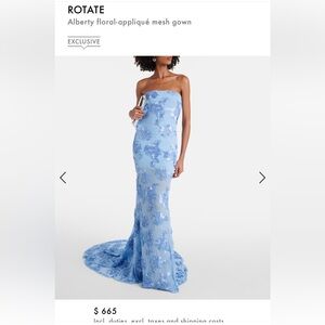 Rotate Blue Floral Maxi Dress